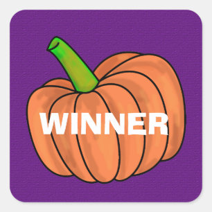 Adesivo Quadrado Pumpkin Stickers Para Personalizar