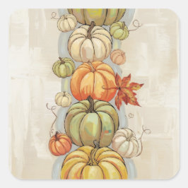 Adesivo Quadrado Pumpkins