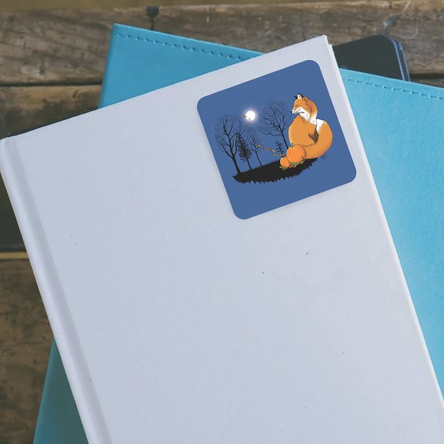 Adesivo Quadrado Pumpkins da Floresta Vermelha (Criador carregado)