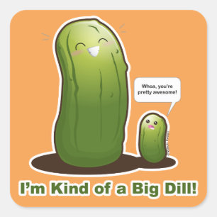Adesivo Quadrado Punny Big Pickle