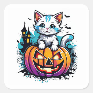 Adesivo Quadrado Puramente Spooky