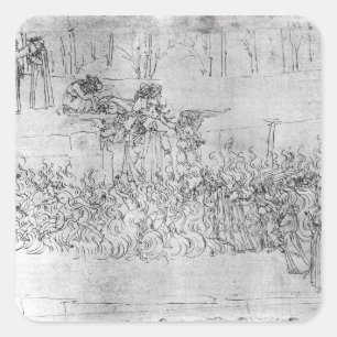 Adesivo Quadrado Purgatório, "da comédia divina" por Dante