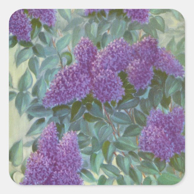 Adesivo Quadrado Purple Lilac, por Cargill, 1937 (Frente)