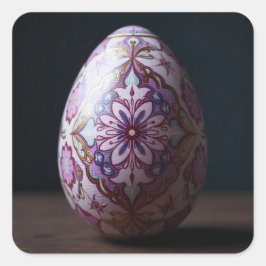 Adesivo Quadrado Purple Splendor Easter Egg