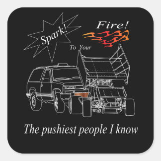 Adesivo Quadrado Pushy Pessoas Sq Sticker