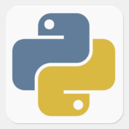 Adesivo Quadrado Python Sticker