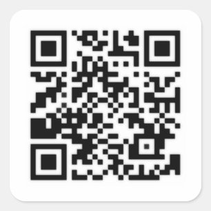 Adesivo Quadrado Qr Code RickRoll Gif