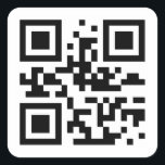 Adesivo Quadrado QR simples Código QR personalizado para pequenas e<br><div class="desc">QR simples Código QR personalizado para pequenas empresas Este adesivo quadrado de código QR personalizado para pequenas empresas é perfeito para um proprietário de pequenas empresas. O simples design apresenta uma tipografia minimalista clássica com um toque na moda sofisticado. Personalizável em qualquer cor. código rústico qr, adesivos modernos de código...</div>