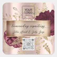 QRCode de Loja Online Logo Foto Produto Rosa Flora