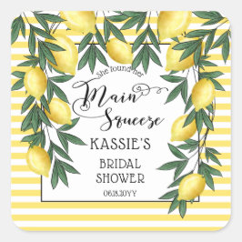 Adesivo Quadrado Quadrado Tropical de Chás de panela de Limões de A
