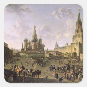 Adesivo Quadrado Quadrado vermelho, Moscovo, 1801