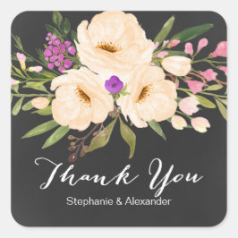 Adesivo Quadrado Quadro de Anêmonas Russo