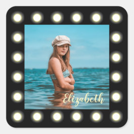 Adesivo Quadrado Quadro de Fotografias preto exclusivo no Na moda m