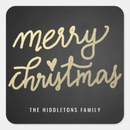 Adesivo Quadrado Quadro de Referência Manual de Feliz Natal