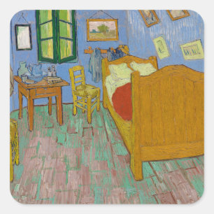 Adesivo Quadrado Quadro do Quarto de Vincent Van Gogh