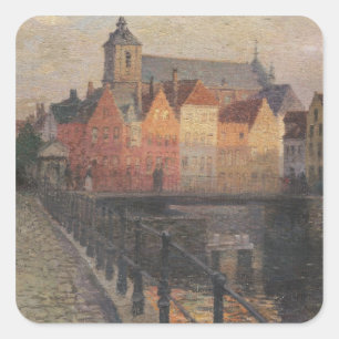 Adesivo Quadrado Quai de la Paille, Bruges