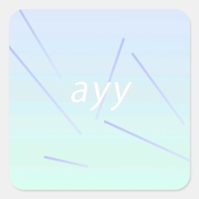 Adesivo Quadrado qualquer dia (Frente)