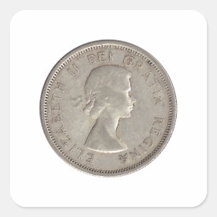Adesivo Quadrado Quarto de 1964 canadenses