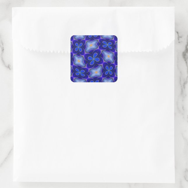 Adesivo Quadrado Quatro Padrões de plástico (Bolsa)