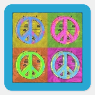ADESIVO QUADRADO QUATRO PARA A PAZ