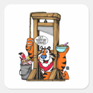 Adesivo Quadrado Que Comam Cereais