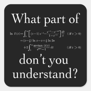 Adesivo Quadrado Que parte de... Branco no escuro