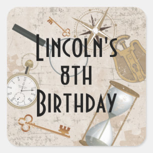 Adesivo Quadrado Quebra-cabeça personalizado de caça ao escavenge