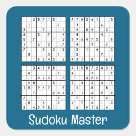 Adesivo Quadrado Quebra-cabeça Sudoku
