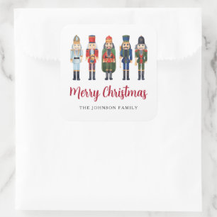 Adesivo Quadrado Quebra-Nozes Bonito Feliz Natal