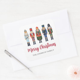 Adesivo Quadrado Quebra-Nozes Festivo Feliz Natal