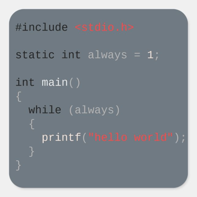 Adesivo Quadrado quebrar meu mainframe (Frente)