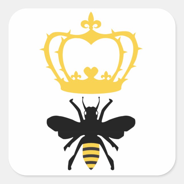Adesivo Quadrado Queen Bee Sticker (Frente)