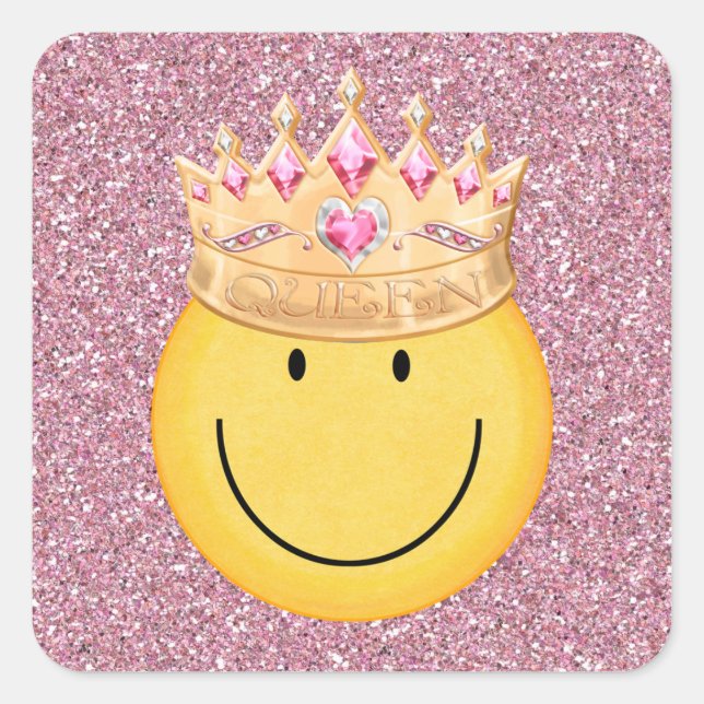 Adesivo Quadrado Queen Face Sticker - SRF (Frente)