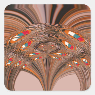 Adesivo Quadrado Quênia HakunaMatata Tradition Color design.png