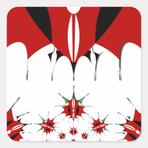 Adesivo Quadrado Quênia Mágico: Simetria do Patrimônio 🇰 modernida