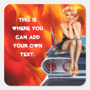 Adesivo Quadrado Quente