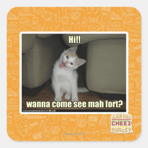 Adesivo Quadrado Quer ir ver mah fort?
