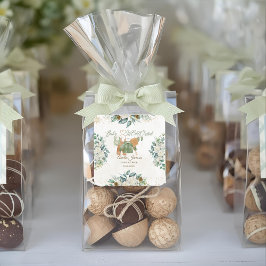 Adesivo Quadrado Querida, é frio fora do Chá de fraldas.