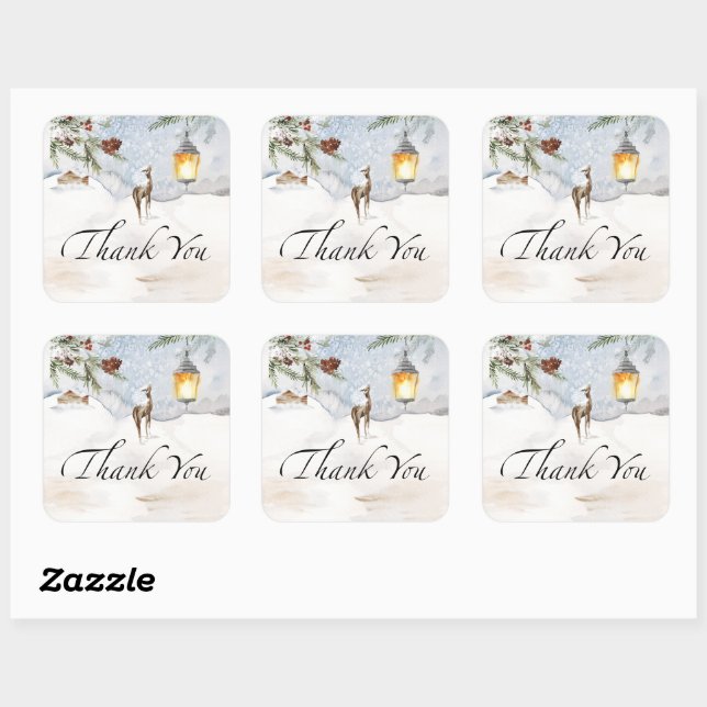 Adesivo Quadrado Querida, está frio fora de cada obrigado verde (Folha)