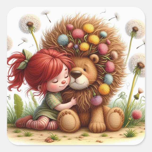 Adesivo Quadrado Querido Dandelion (Frente)