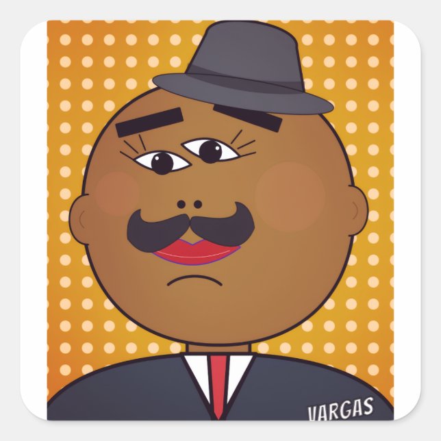 Adesivo Quadrado QUICKDRAW Sticker (Frente)