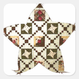 Adesivo Quadrado Quilt Star