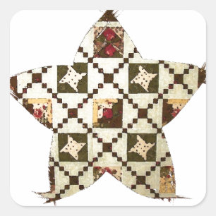 Adesivo Quadrado Quilt Star