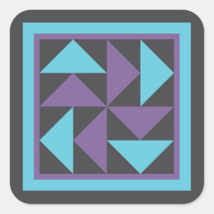 Adesivo Quadrado Quilt Stickers - Quebra-cabeça Dutchman