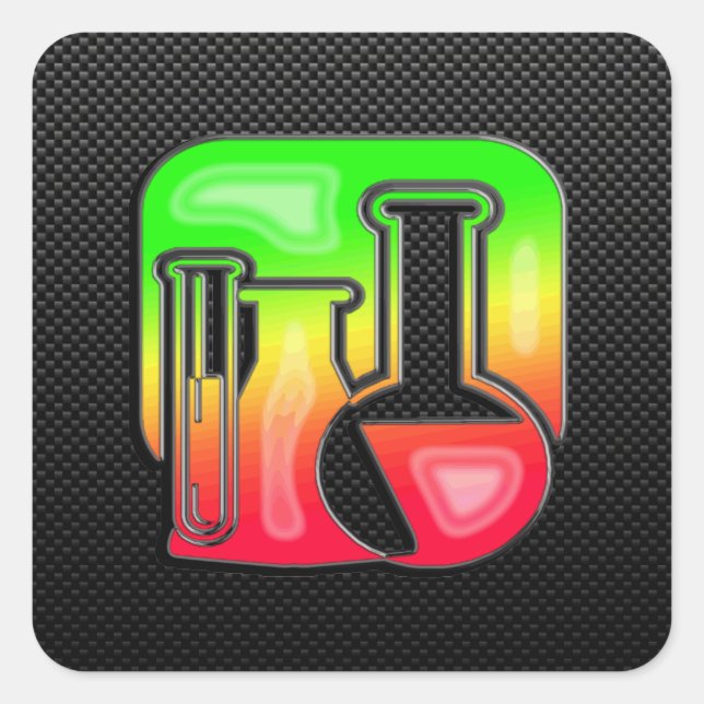 Adesivo Quadrado Química elegante (Frente)