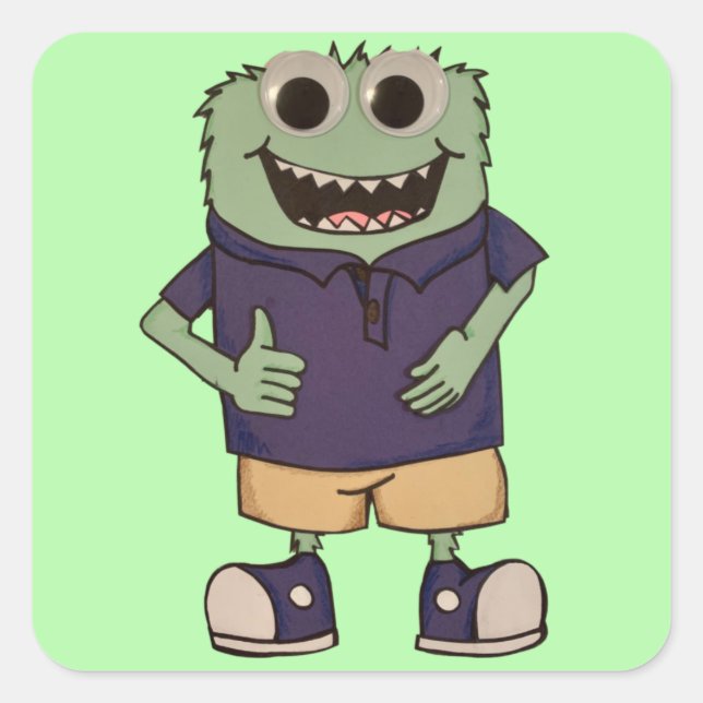 Adesivo Quadrado Quin Stickers (Frente)