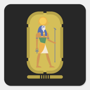 Adesivo Quadrado Ra Deus do Pau Sol Quadrado