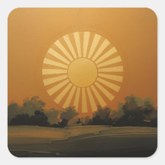Adesivo Quadrado Radiant Sun Painting Images – A Timeless Symbol