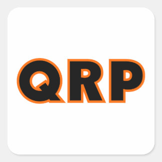 Adesivo Quadrado Rádio Amateur Ham QRP