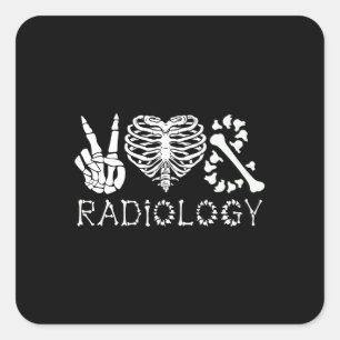 Adesivo Quadrado Radiologista Cita Rad Tech Radiology X-Ray Xray